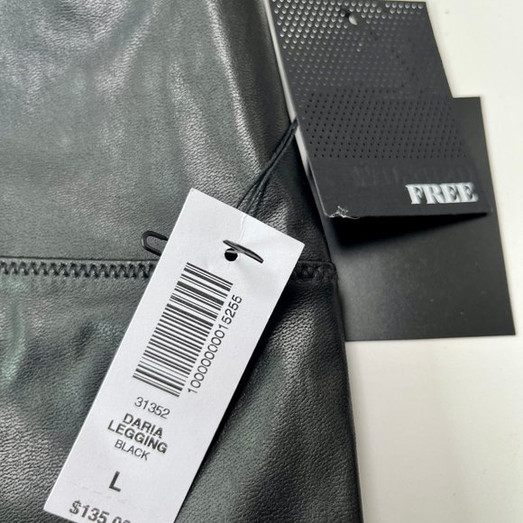 Aritzia Faux Leather Leggings, Size L - Picture 2 of 4